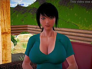 मेरी नई फैमिली गेम बिग टिट्स युवती 18+ के साथ!