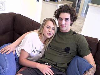 Randy Can't Resist Busty Blonde Teen Marie for Deep Hard Action