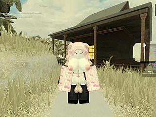 Roblox Porn Star Bent Over for Hard Assfucking