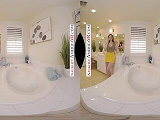 naughty america, alyx star in my tub craving my cock. gotta lick that ass!