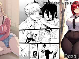 hey, chainsaw man has makima chaining denji in bondage 😏