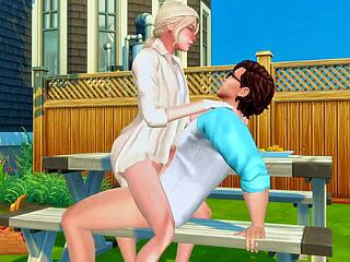 stepbrother, I-I wanted a huge dick in my ass and rough facefuck for hard anime hentai sfm sex!