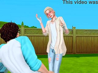 stepbrother, I-I wanted a huge dick in my ass and rough facefuck for hard anime hentai sfm sex!