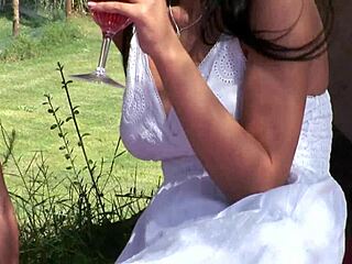 I love watching Viv Thomas babes in garden lesbian action