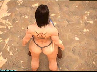 3D anime hentai features wild anal sex with big tits and blowjob