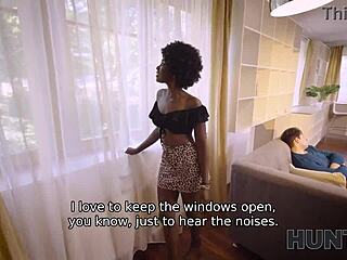 ebony slut picked up for interracial cuckold sex