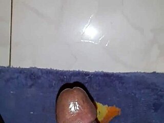 Ebony Guy Fucks Fleshlight With Big Cock, Ends With Cumshot