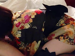 Wanna See a Cute Kimono Girl Suck and Get Creampied from Behind?