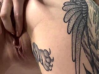 penny archer's inked ass bounces as she fucks rome major hard