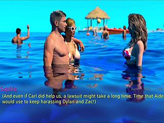 blonde teen wife interacts with her stepmother in this cartoon story.