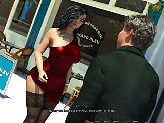 Anna Wears Sexy Red Dress and Black Stockings for Exciting Affection Episode 60!