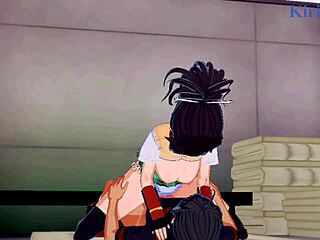 Asuka and Homura dive into wild futanari action in hentai