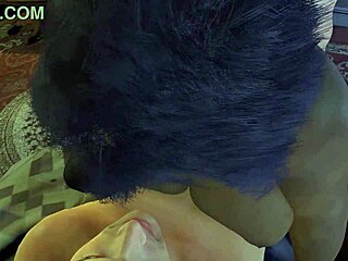 black milf bbw with a big round ass gets double penetration