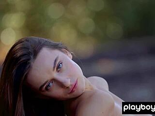 Gloria Sol, you’re a stunning Ukrainian brunette showing off big boobs by the rails!