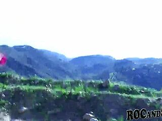 I joined this amateur ebony couple on their Malibu fuck trip