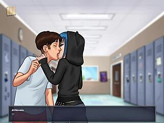 summertime saga blonde with big tits in game