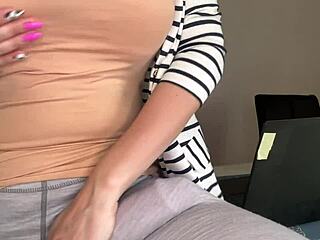 Stepmother Caught by Stepson and Explodes with Huge Cum!