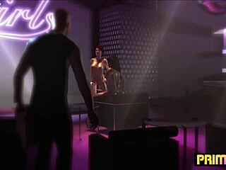 प्राइम3डीएक्स फैंटेसी स्ट्रिप क्लब में इंटररेशियल एनीमे चुदाई!