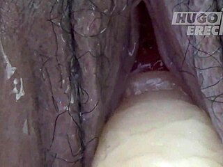 Wow! Chubby teen passes jacuzzi casting with erect dildo!