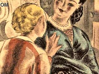 vintage erotic illustration brings old-school charm to spicy comic art. pure retro vibes.