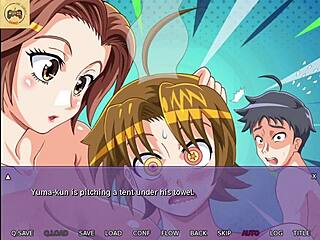 neighbor getting handjob from wife in hana ntr game