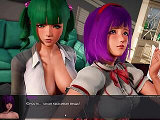 Cartoon babe with big nipples slaps and climaxes in deviant anomalies part 39.