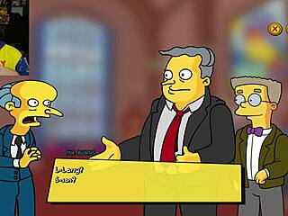simpsons parody burns mansion hentai game