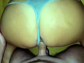 Chubby Housewife Cums On Feet In Bed