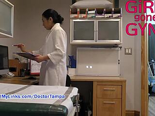 Hey, check out the non-nude backstage fun with Stacy Shepard at the podiatrist exam room on GirlsGoneGynoCom!
