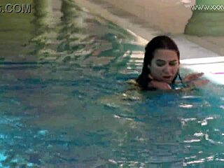 jessica seduces producer poolside.