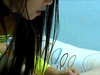 Korean babe Laiyung rides hard in steamy action