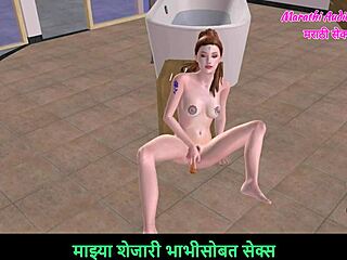 Wow, check this teen girl in 3d hentai masturbating with a carrot on the floor