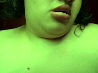 pov blowjob with bbw dominican neighbor ending in cum