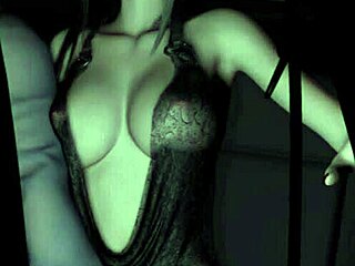 3D Cute Asian Babe in Lingerie Bangs Big Cock Hard