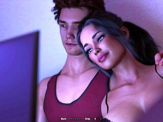 कर्वी स्टेपसिस्टर ने मूवी नाइट में 3D हेंटाई में मुझे तड़पाया