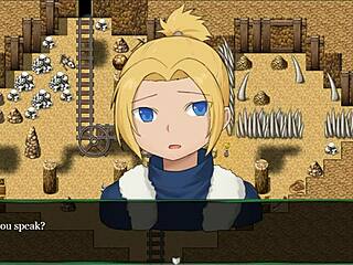 In This Hentai Game, Entering The Cathedral Reveals Half Naked Blonde Angels With Big Tits