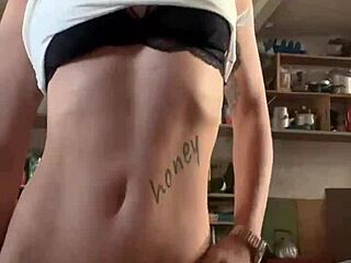 Guy Drills Young Girl Hard in Ass