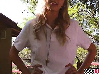 lesbian camp counselors trick bisexual teen 18+ group