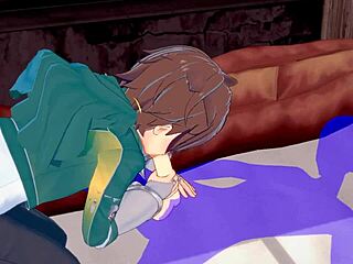 Konosuba Yaoi - Kazuma Blowjob with Cum in Mouth Japanese Anime