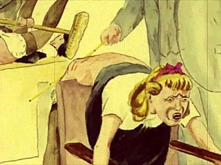 विंटेज इरोटिक ड्रॉइंग रेट्रो ट्विस्ट के साथ।