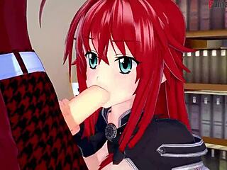 rias gremory begs for sex in this high school dxd ntr madness episode