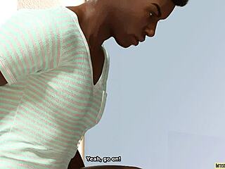 Cheating Girlfriend Sucks Big Black Cock In 3D Interracial Comics Part 1