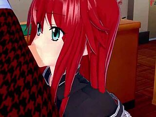 rias gremory begs for sex in this high school dxd ntr madness episode