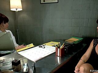 huge tits milf lesbian spanked hard in bondage 😈