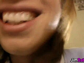 British Teen Banged in Stockings by Older Guy