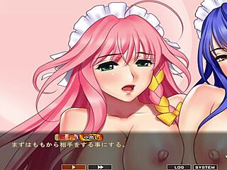 maid-san to boin game final scene orgy english