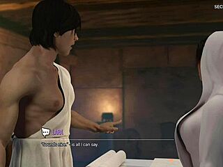 Lara Croft's erotic massage turns into happy ending fuck