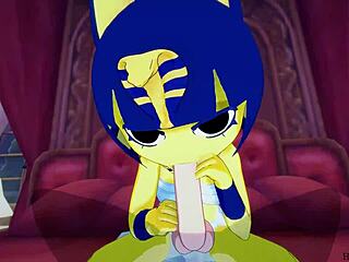 Ankha, How Does It Feel Riding That Cock In The Bedroom?