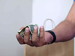 Manroyale gamer twink tips delivery driver with tight ass in casual fun.