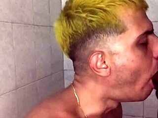 muleque from football field gets secret blowjob at gloryhole